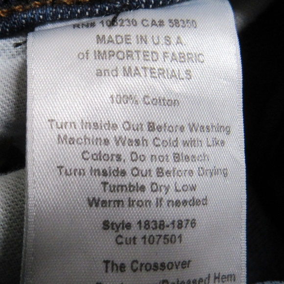 CURRENT ELLIOTT Dark Wash, Destroyed, SZ 25x28" - Picture 8 of 9